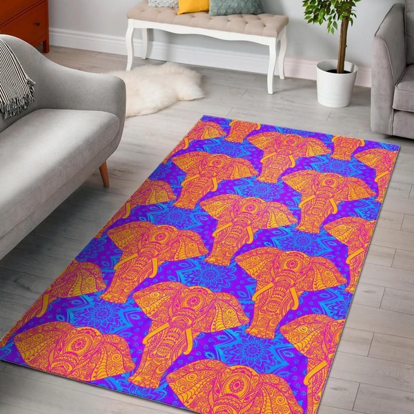 Yellow Elephant Mandala Dhcdhc Ld2410 Rug