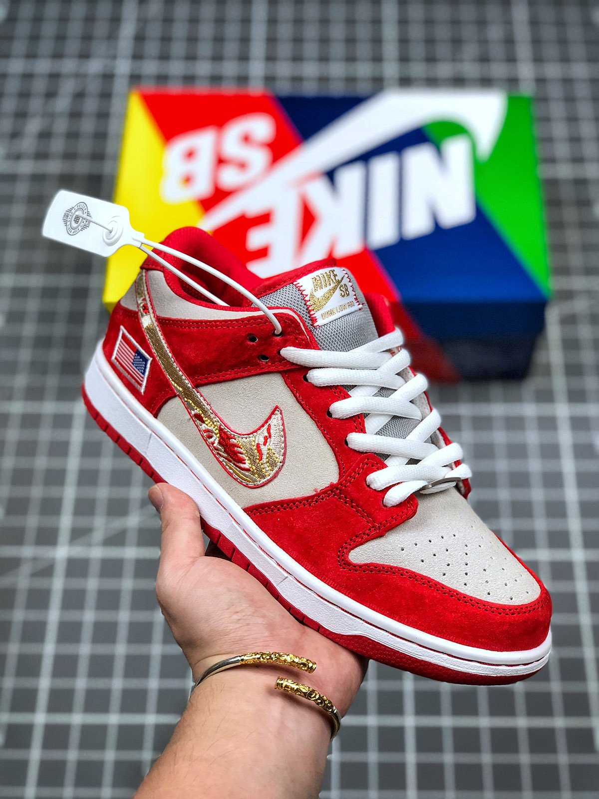 Anonymous x Unheardof x Nike SB Dunk Low Cincinnati Red 5341099