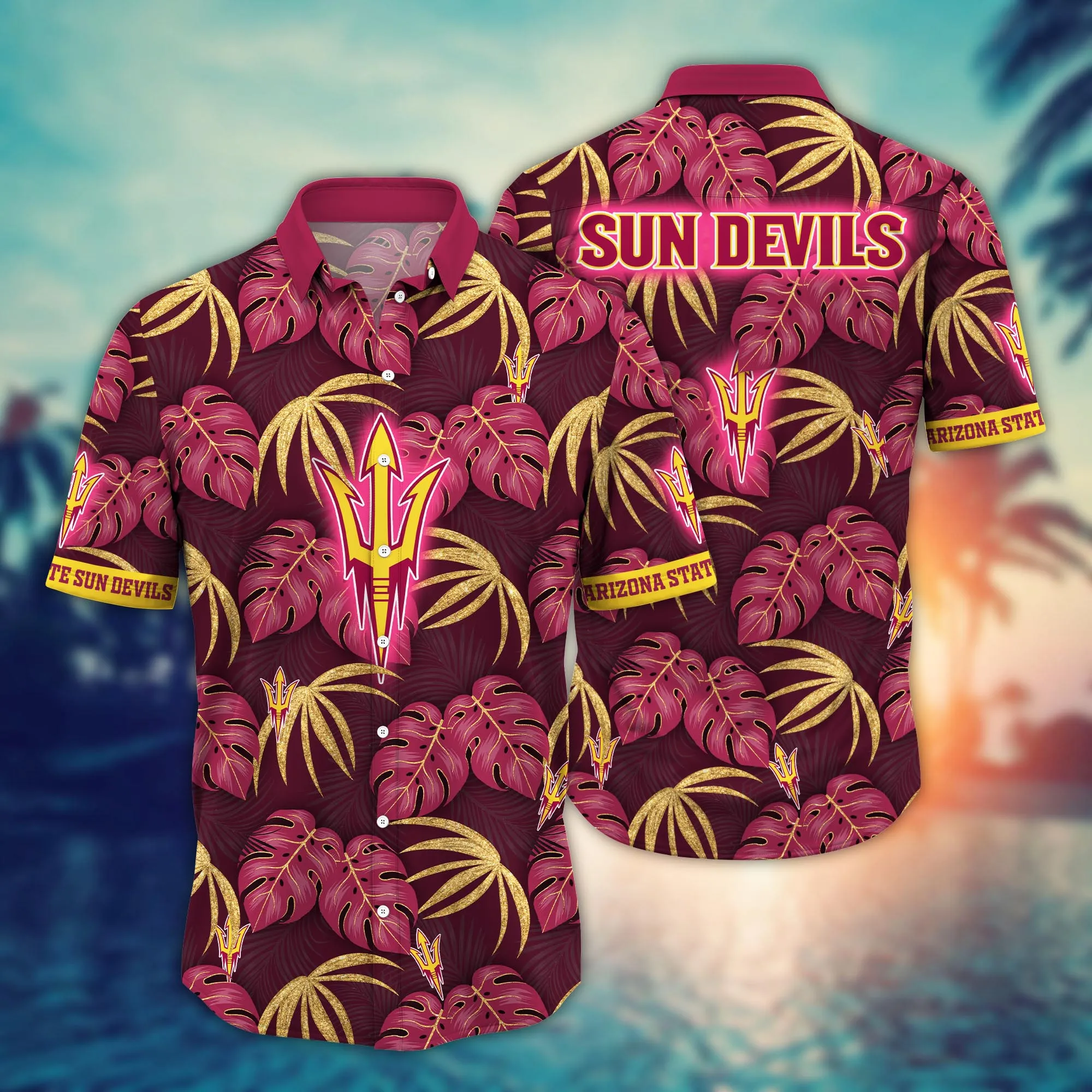 Arizona State Sun Devils NCAA Hawaiian Shirt Daylight Aloha Shirt