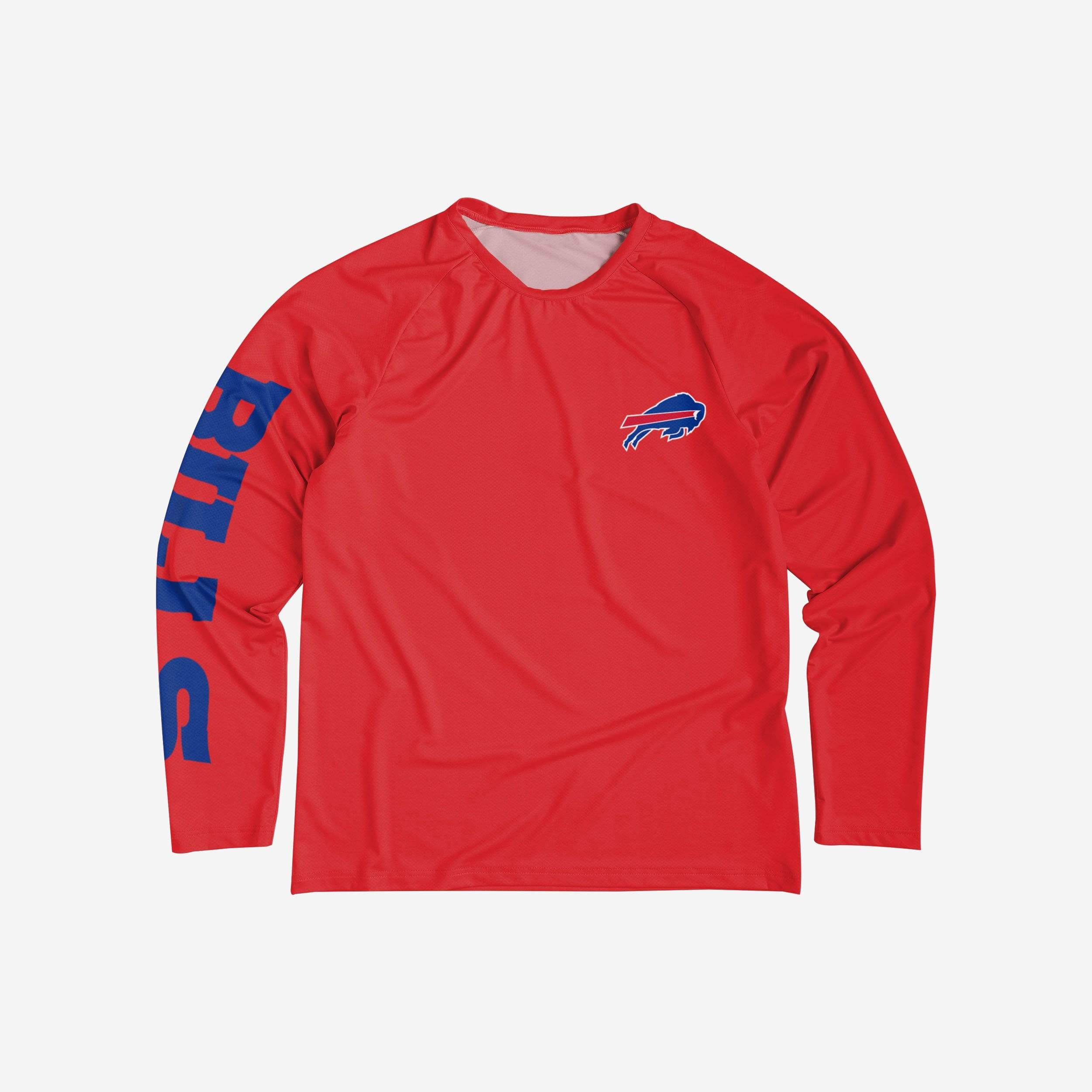 Buffalo Bills Rash Guard Long Sleeve Swim Shirt