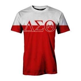 Greek Life T-Shirt – Delta Sigma Theta Elephant Red White T-Shirt J5