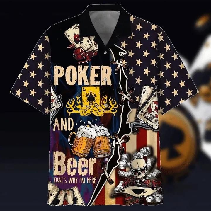 Poker Player Aloha Hawaii Shirt Colorful Short Sleeve Summer Beach Casual For Men And Women Ha105722