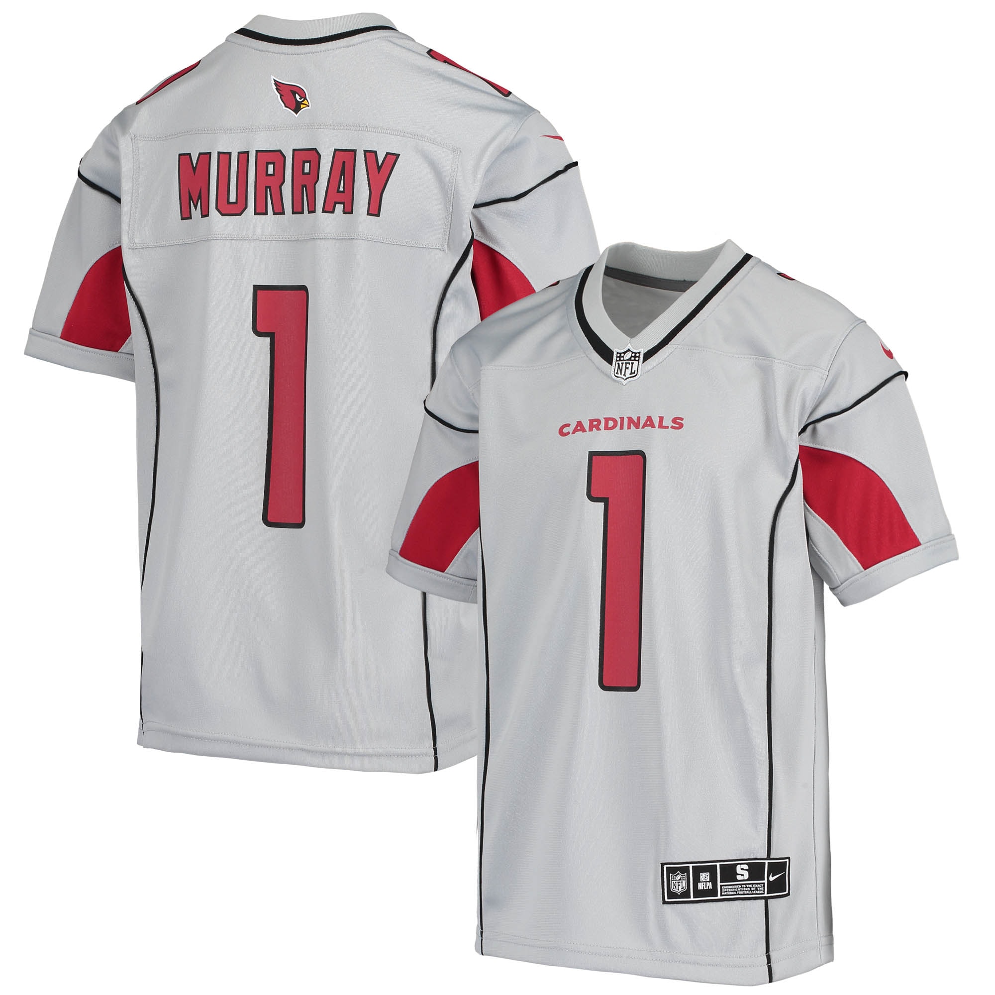 Youth Arizona Cardinals Kyler Murray Silver Inverted Team Game Jersey