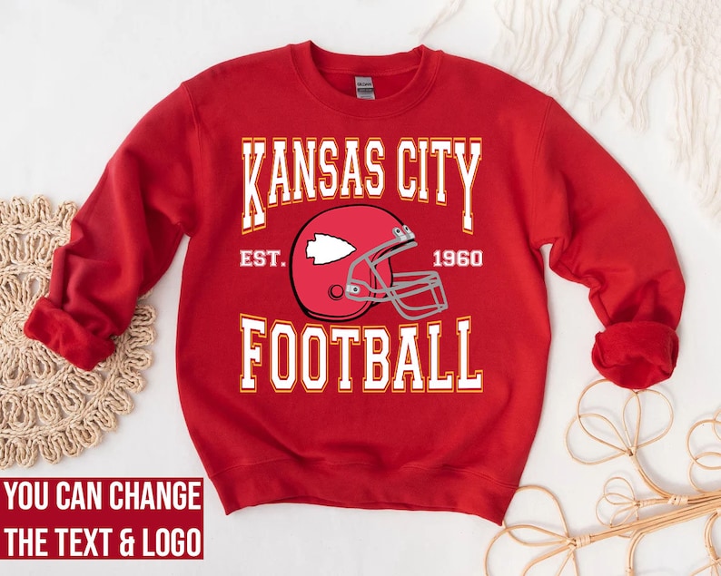 Kansas City Football Sweatshirt | Kansas City Football shirt | Vintage Style Kansas City Football Sweatshirt | Kansas City Fan Gift