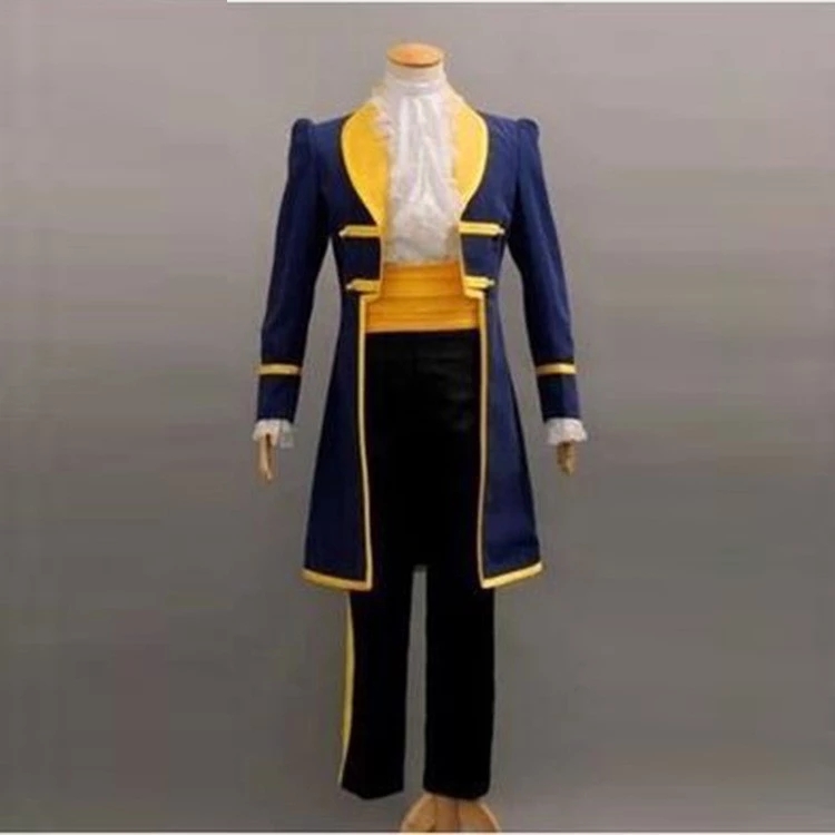 Adult Kids Beauty And The Beast Cosplay Costume Adult Halloween party Men Boys Fancy Dress Movie Prince beast costume For Mask alx