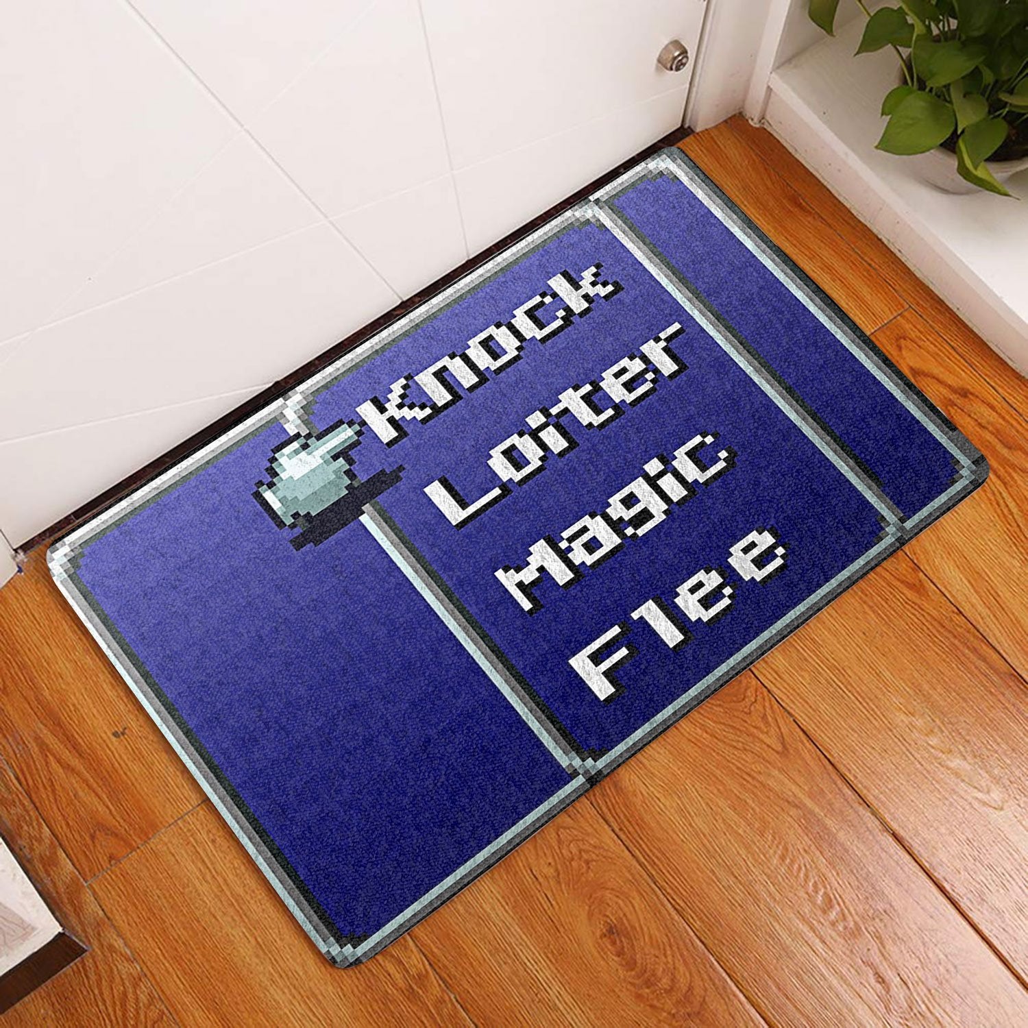 Knock Loiter Magic Flee All Over Printing Doormat Pre1872