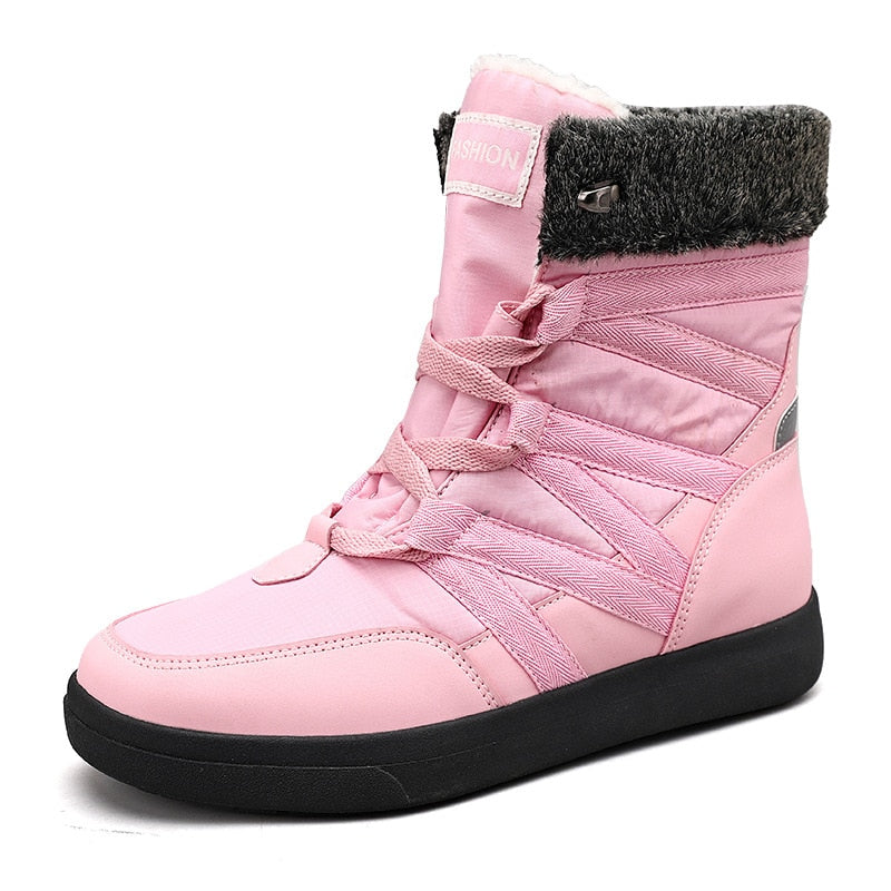 2022 Fashion Snow Boots For Women Men Warm Fur Winter Ankle Boots Ladies Comfortable Non-Slip Platform Shoe Female Free Shipping