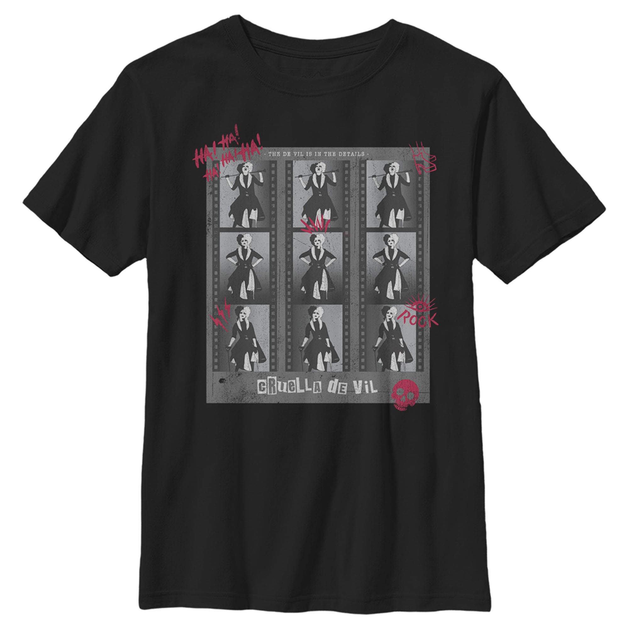 Cruella Boy’S Photo Negatives  T-Shirt