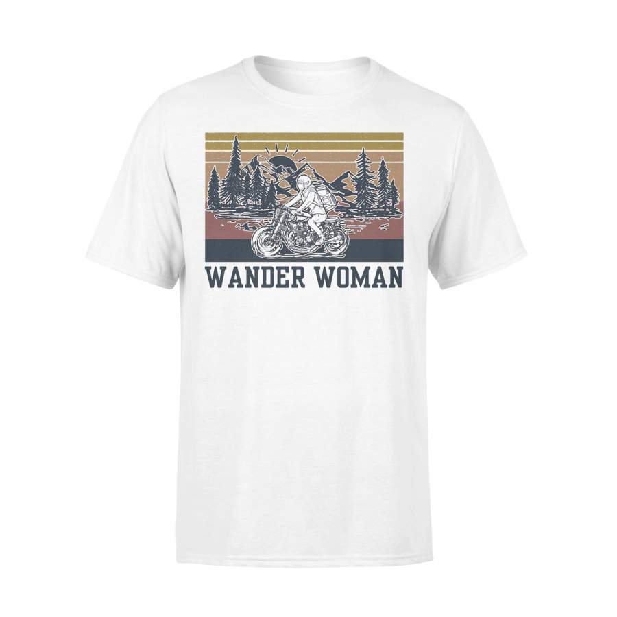 Motorcycling Wander Woman Vintage T-shirt