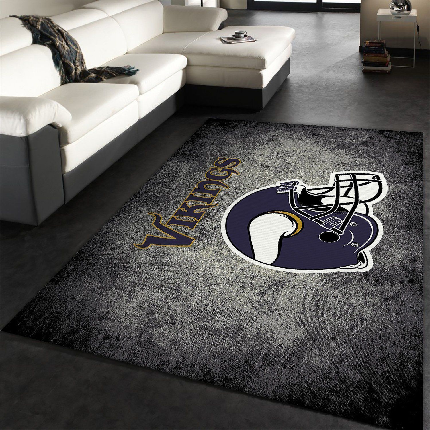 Minnesota Vikings Rug Football Rug Floor Decor The Us Decor