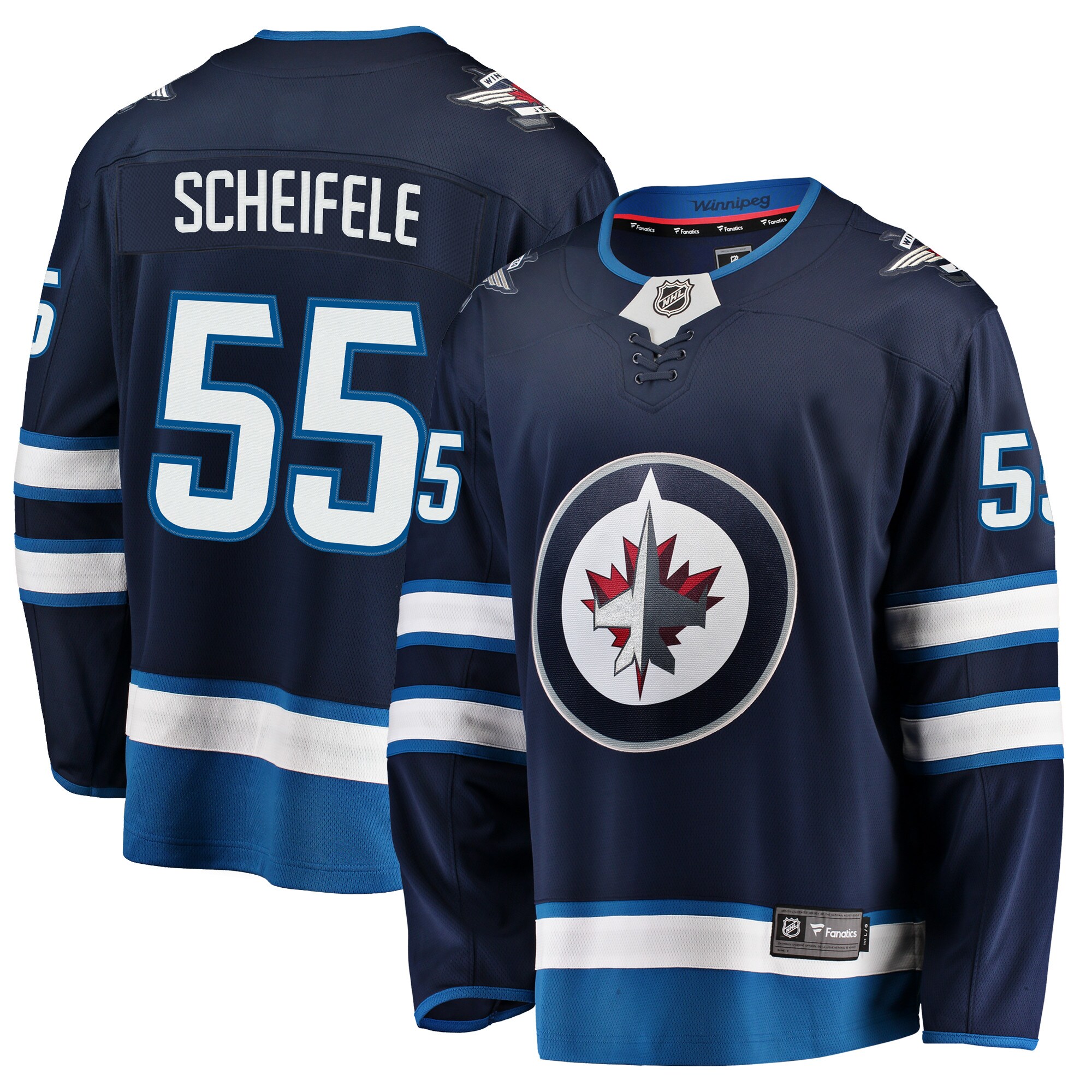 Men's Winnipeg Jets Mark Scheifele Navy Breakaway Jersey