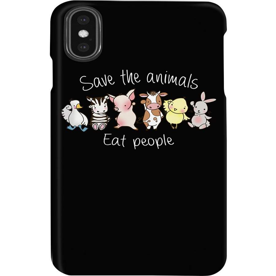 Save The Animals Eat People Vegan Phone case