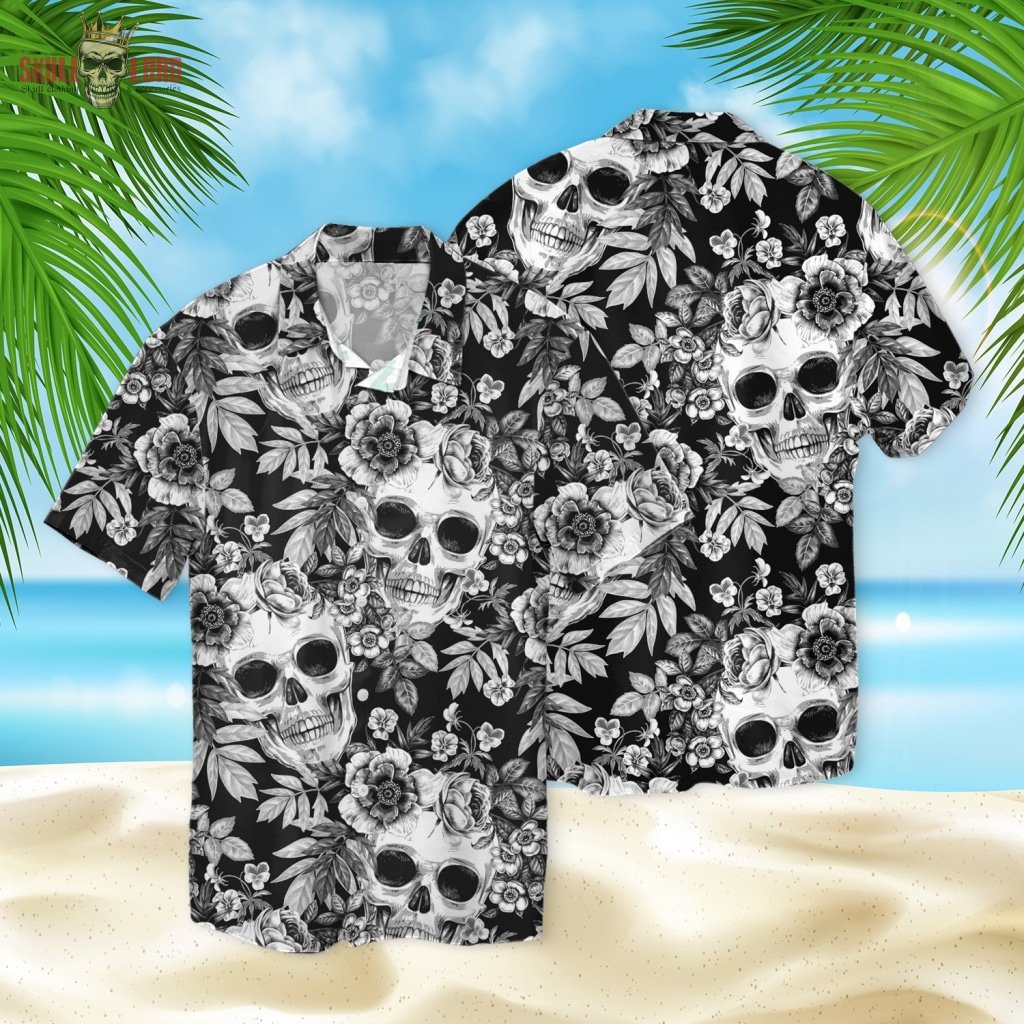 Skull Pattern Hawaii Shirt Ha47773