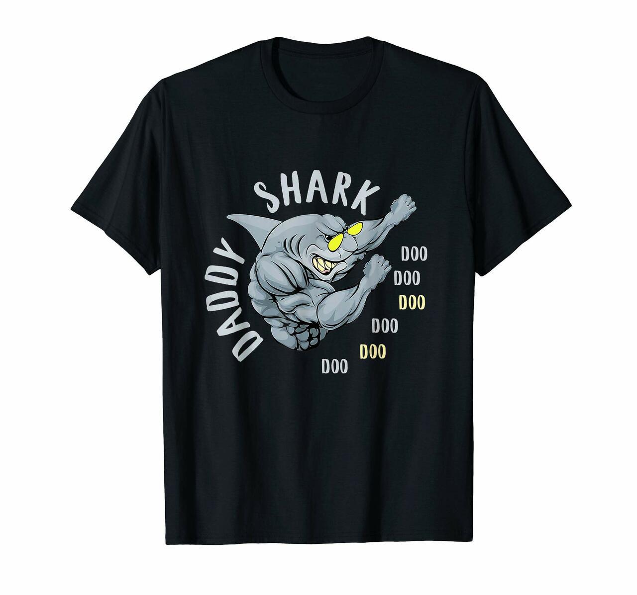 Cool Dabbing Daddy Shark Doo Doo Gift Shirt Happy Father Day