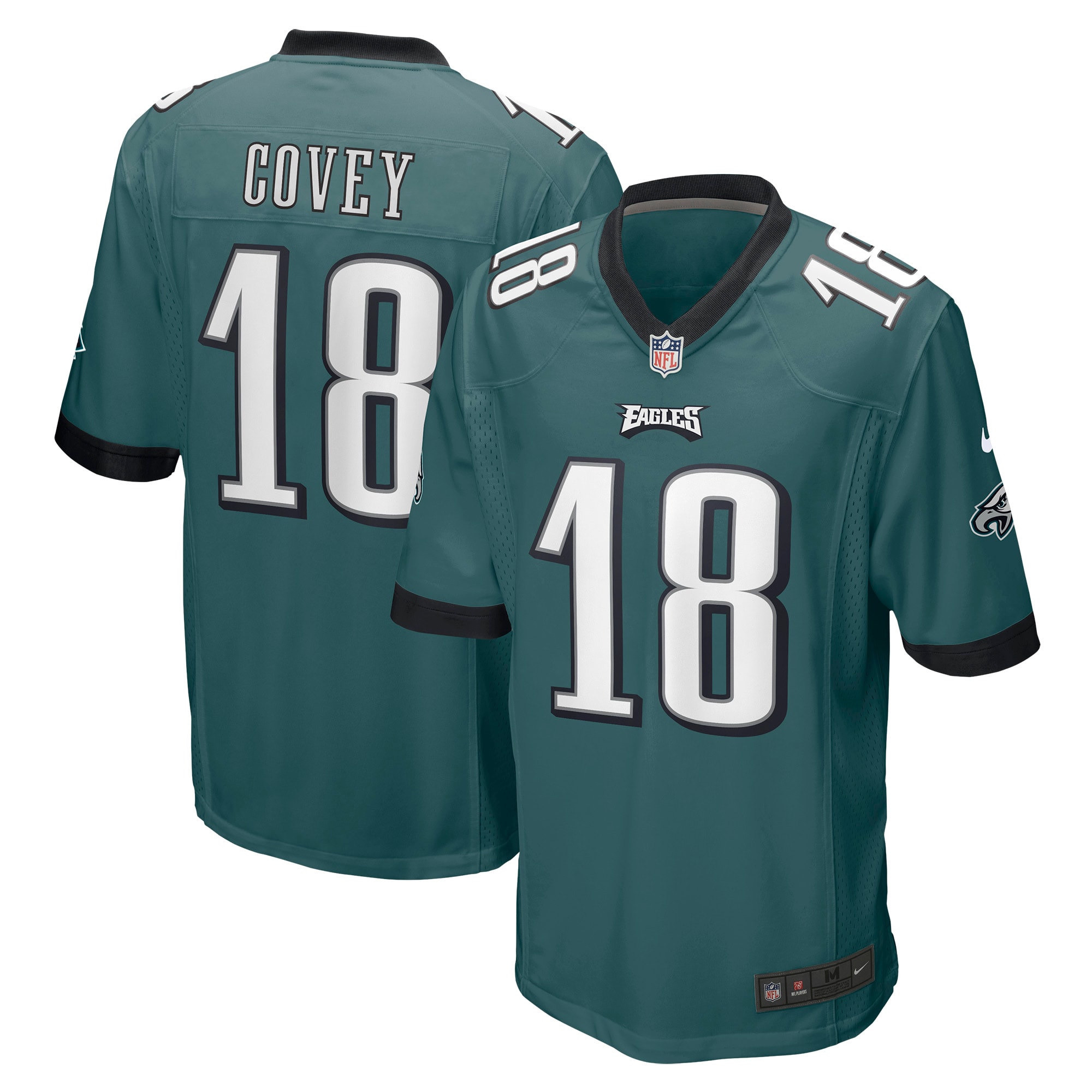 Britain Covey Philadelphia Eagles Home Game Player Jersey – Midnight Green