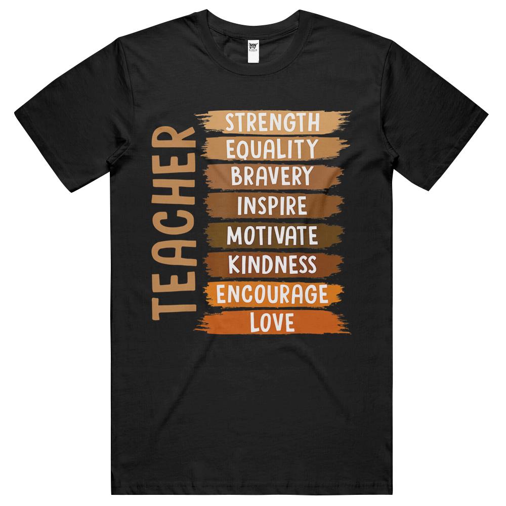 Melanin Teacher Black History Month African Black Womens T Shirts