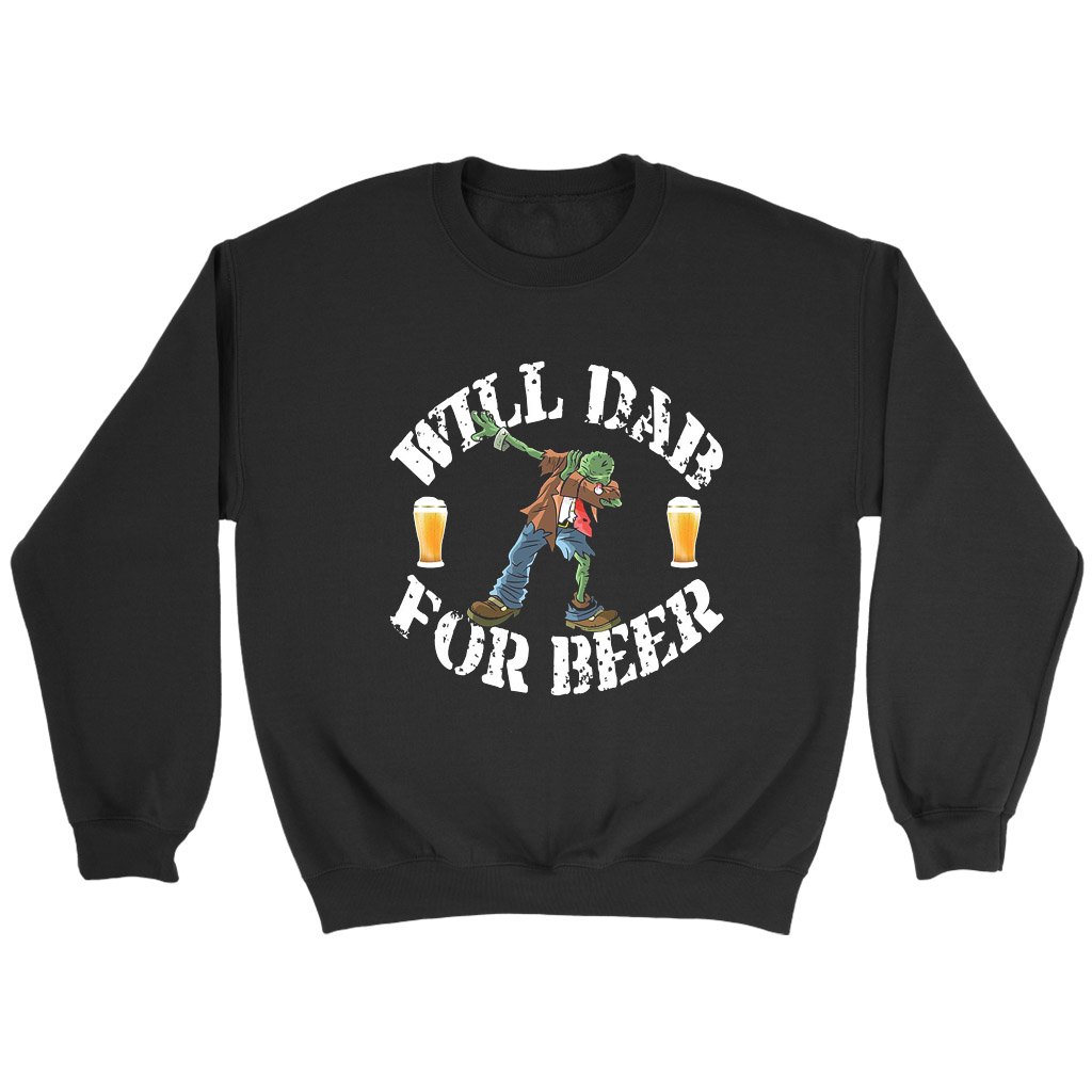 Zombie Beer Drinking Halloween Dab Party Sweatshirt