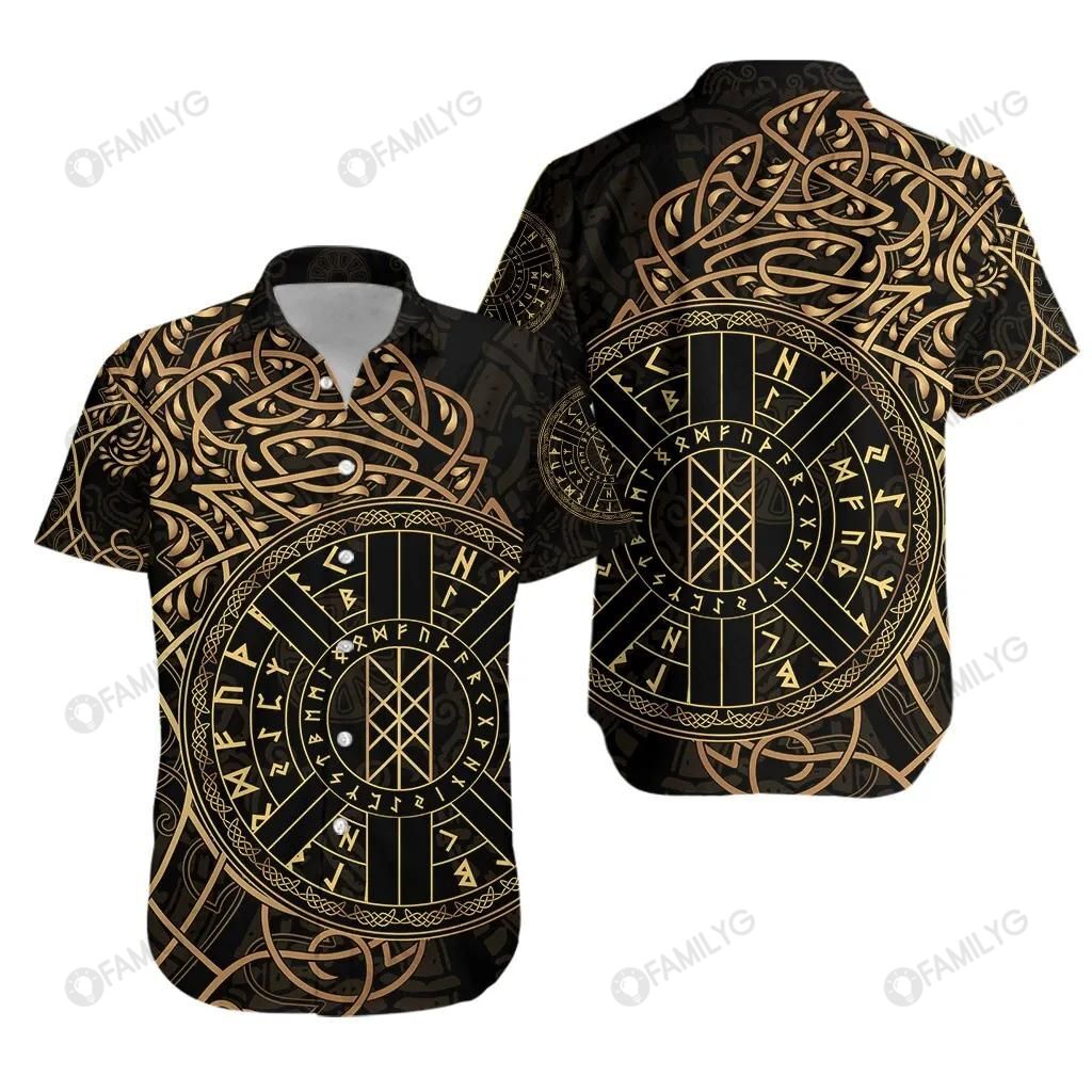 Viking Shirts – Real Viking Web Of Wyrd – Viking Hawaiian Shirt Summer Hawaiian For Men, Women, Couple