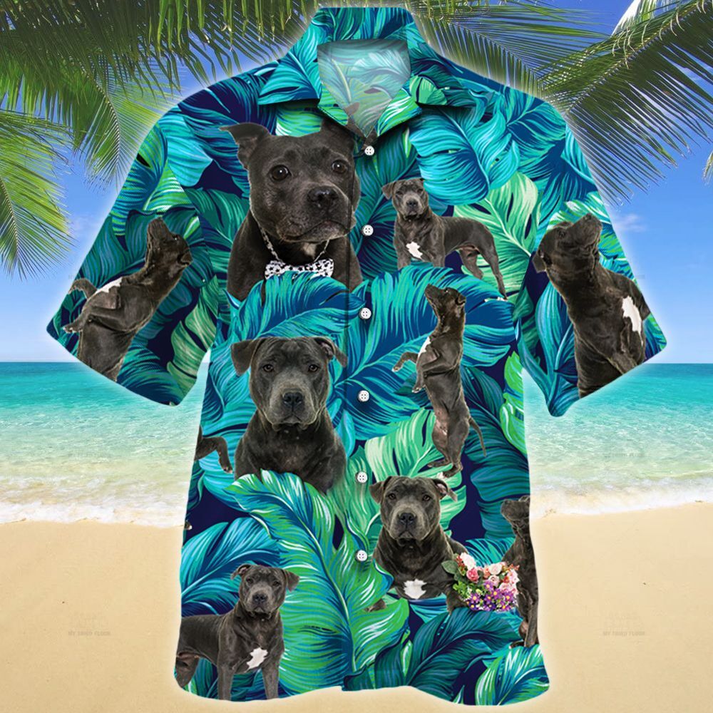 Staffordshire Bull Terrier Dog Lovers Hawaiian Shirt Ha87872