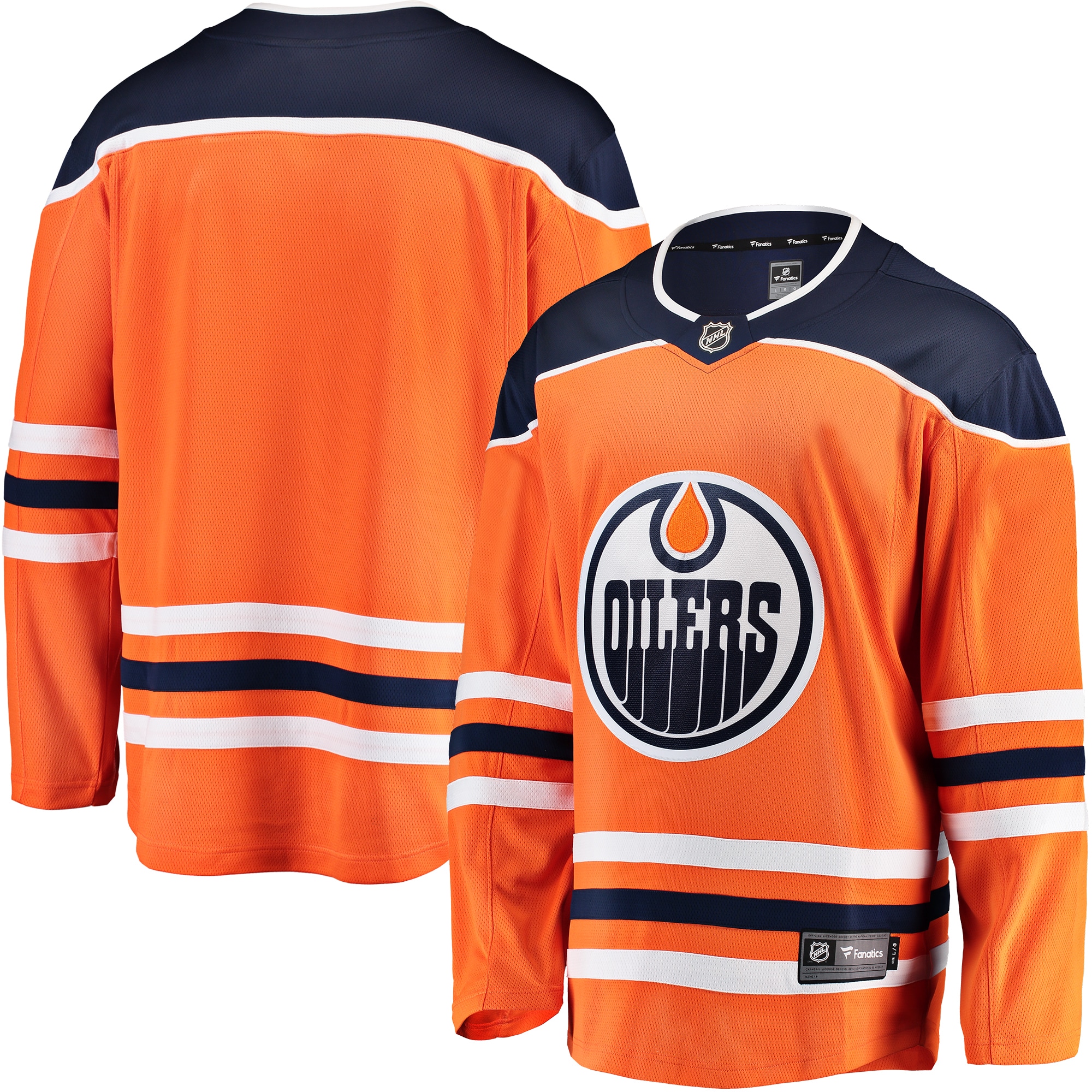 Men's Edmonton Oilers Orange Breakaway Home Jersey