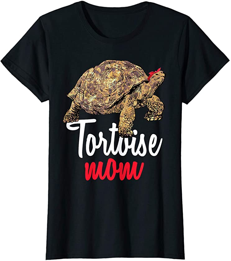 Womens African Spurred Mom Sulcata Tortoise T-Shirt