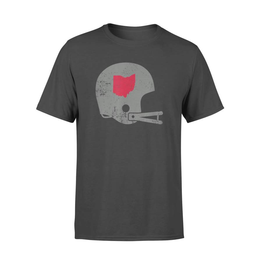 Vintage Football Helmet Shirt State of Ohio Tshirt – Standard T-shirt