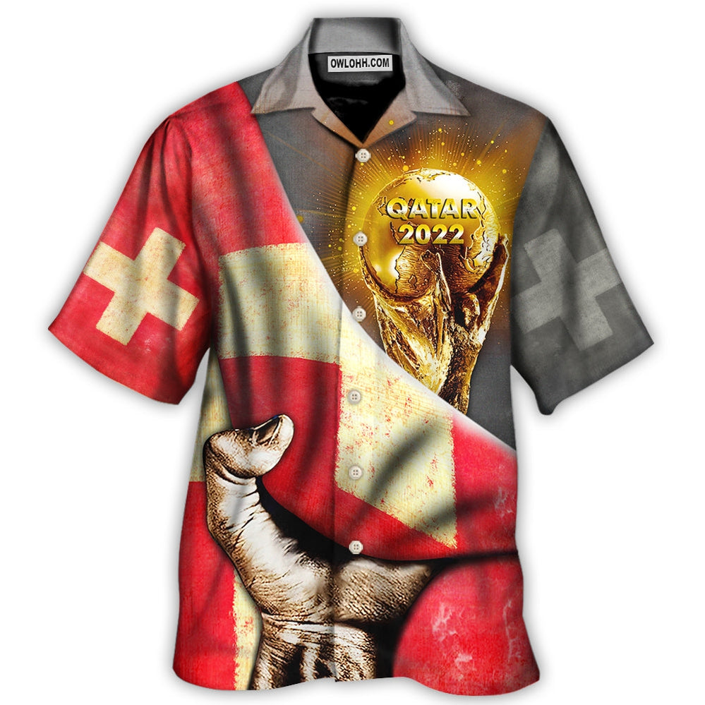 World Cup Qatar 2022 Switzerland Will Be The Champion – Hawaiian Shirt  – Owl Ohh