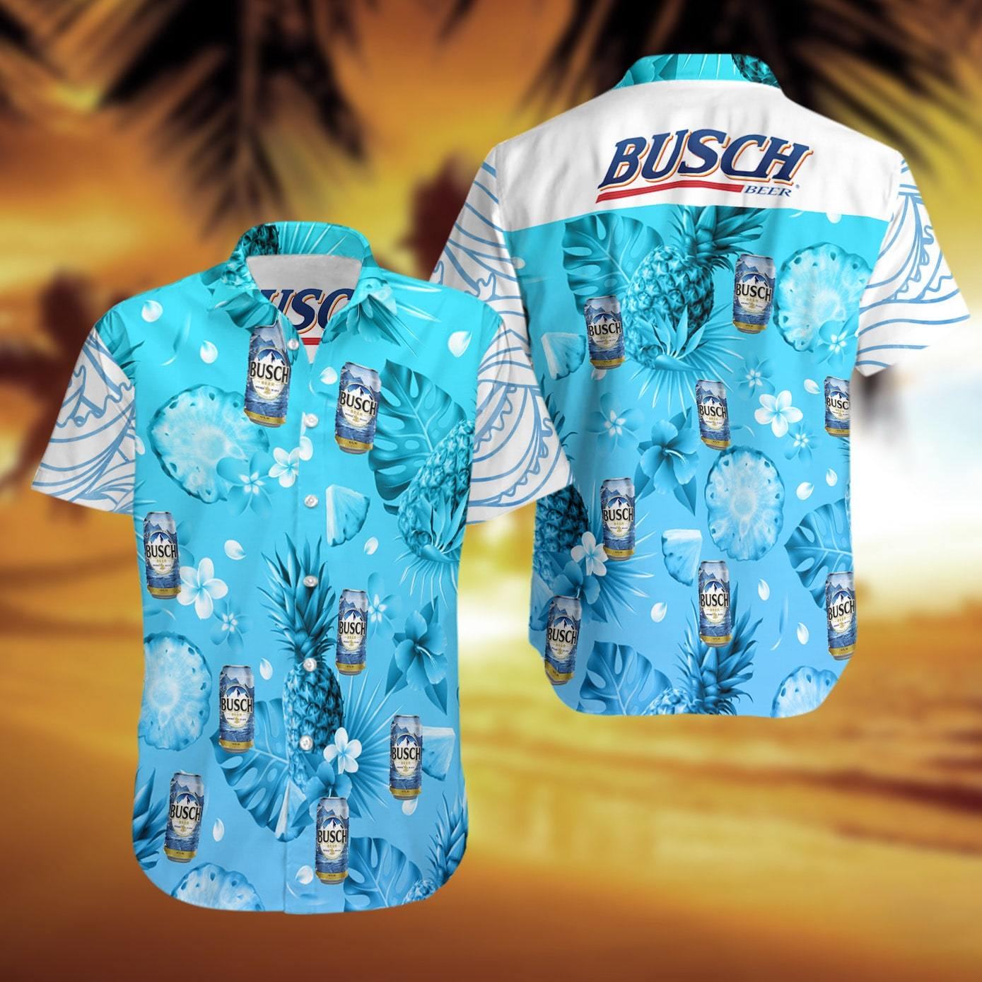 Busch Latte Summer Hawaii Beach Shirt Hawaii Shirts For Men Custom Hawaii Ha38924