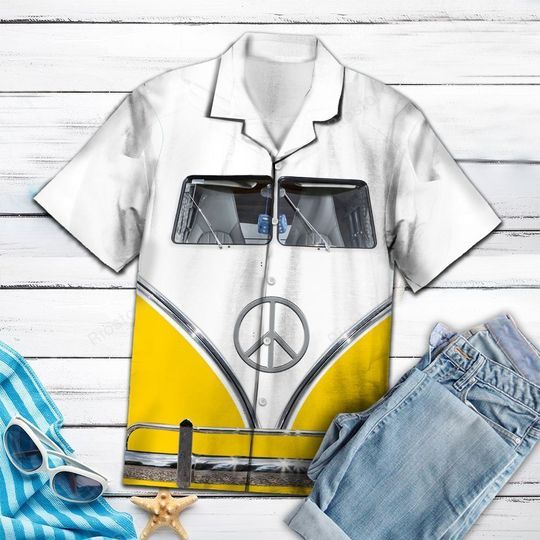 Yellow Hippie Bus  White High Quality Unisex Hawaiian Shirt For Men And Women Dhc17063893