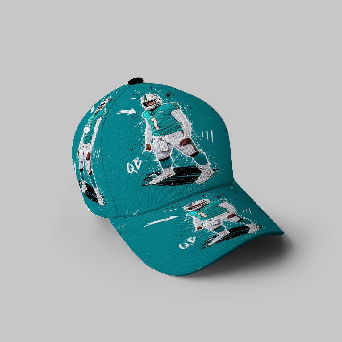 Miami Dolphins Tua Tagovailoa5 3D Printing Baseball Cap Classic Hat