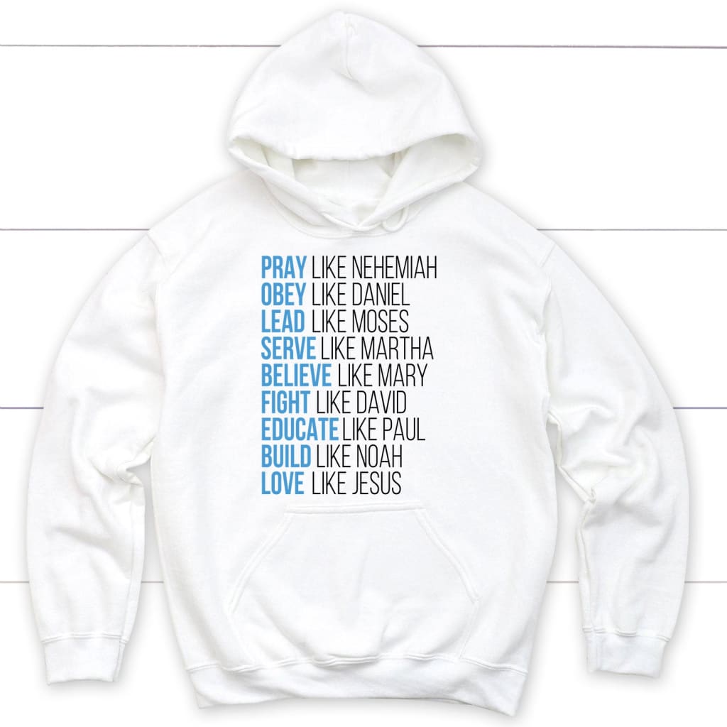 Pray Like Nehemiah Obey Like Daniel Hoodie, Christian Apparel Hoodies