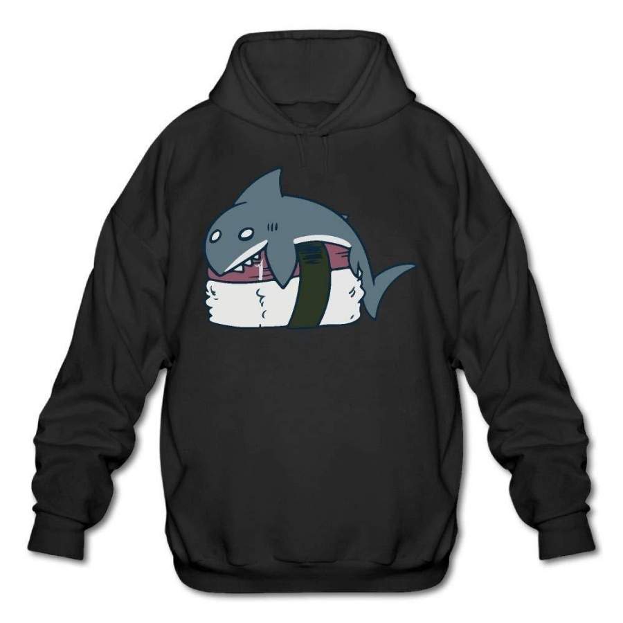 Sushi Shark Graphic Fleece Men’s Fashion Hoodie