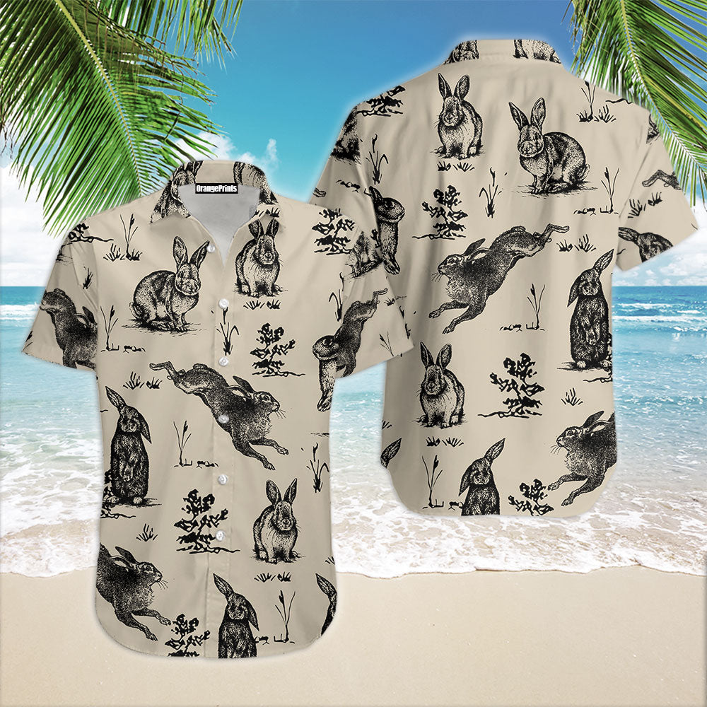 Vintage Rabbit Hawaiian Shirt | For Men & Women | Hw6772