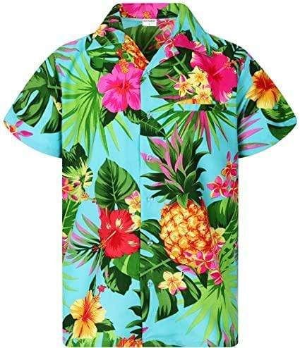 Flowers Pineapple Hawaii Aloha Shirts Ha29671