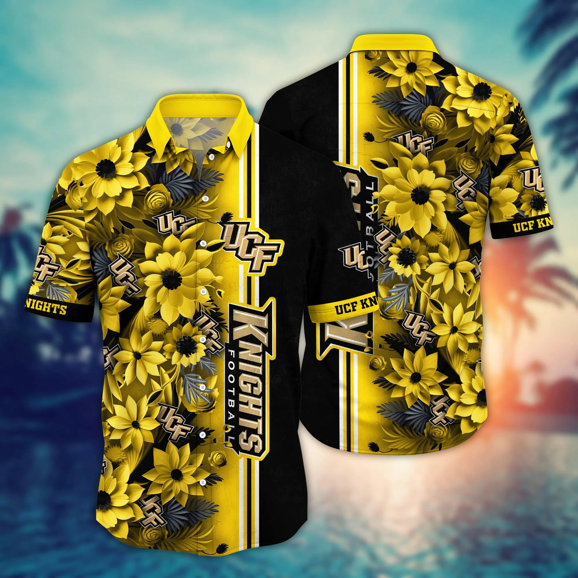 Ucf Knights NCCA Hawaiian Shirt Custom Vacation Spots Aloha Shirt