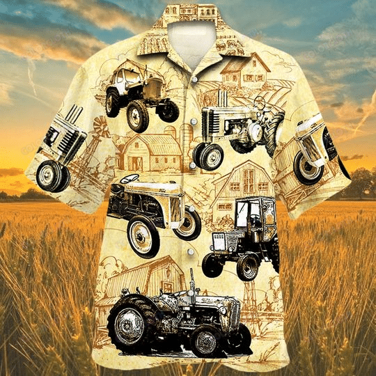 Tractor Farm Vintage Hawaii Shirt Ha35763