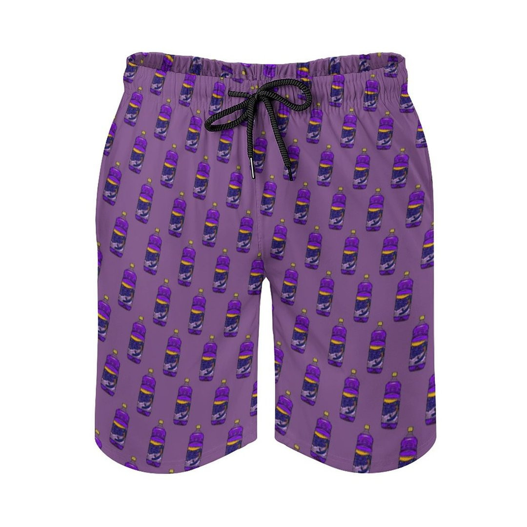 Yo Soy Fabuloso Purple Pattern Hawaii Shorts Summer Men Ha77434