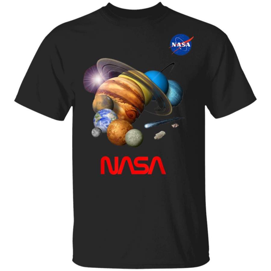 Solar System NASA Illustration NASA Gift Idea Vintage Art T-Shirt