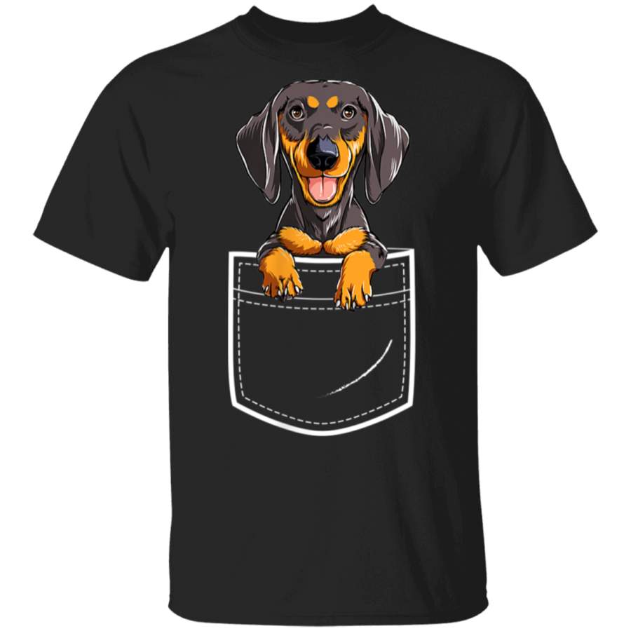 Dachshund in Your Front Pocket T Shirt Dog Puppy Gifts Women