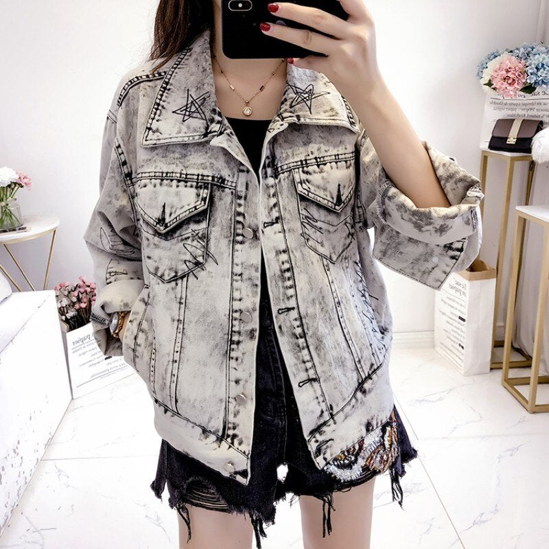 Vintage Long Sleeve Denim Jacket