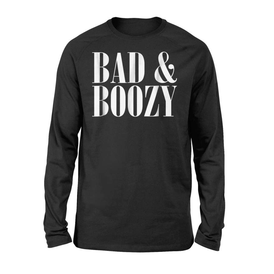 Bad & Boozy Bachelorette Party Funny Summer Beer Long Sleeve T-Shirt