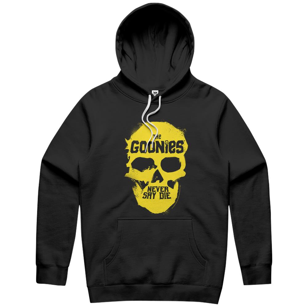 Goonies Never Say Die Yellow Skull Hoodie