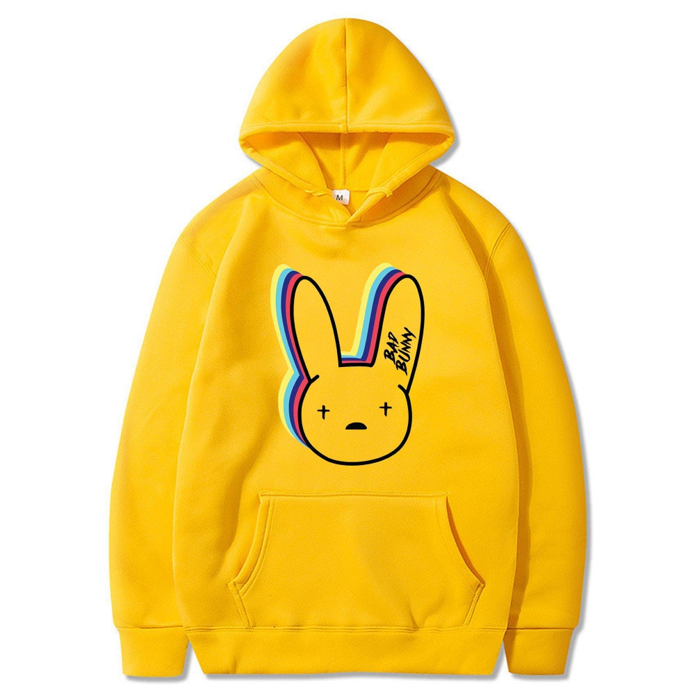 Bad Bunny Merch Bad Bunny Logo Hoodie