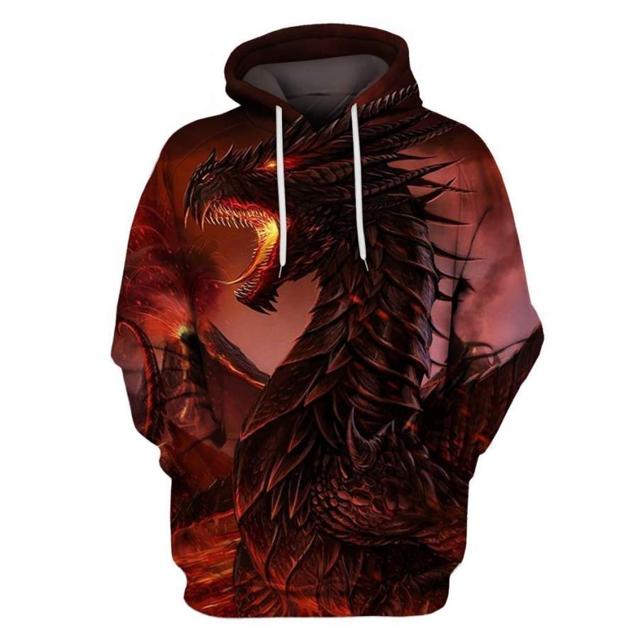 3D All Over Print Dragon Hoodie