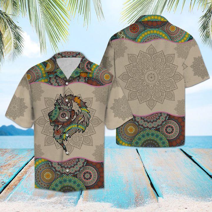 Lion Mandala Hawaiian Shirts Ha4090