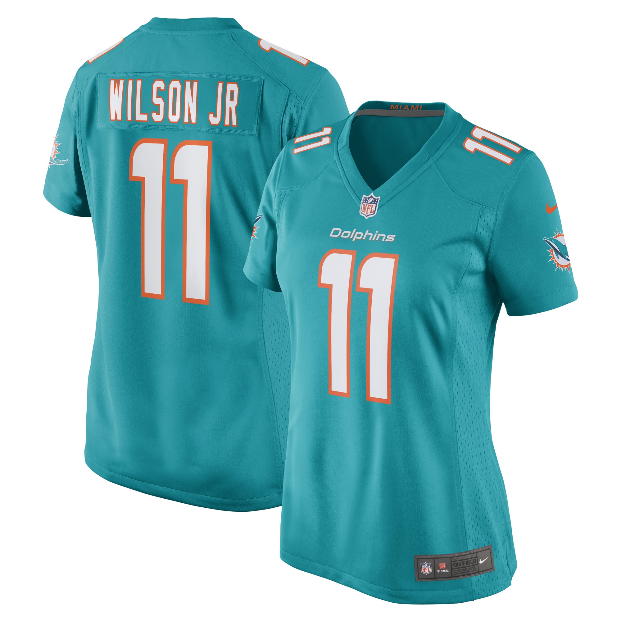 Women’s Miami Dolphins Cedrick Wilson Jr. Aqua Game Player Jersey