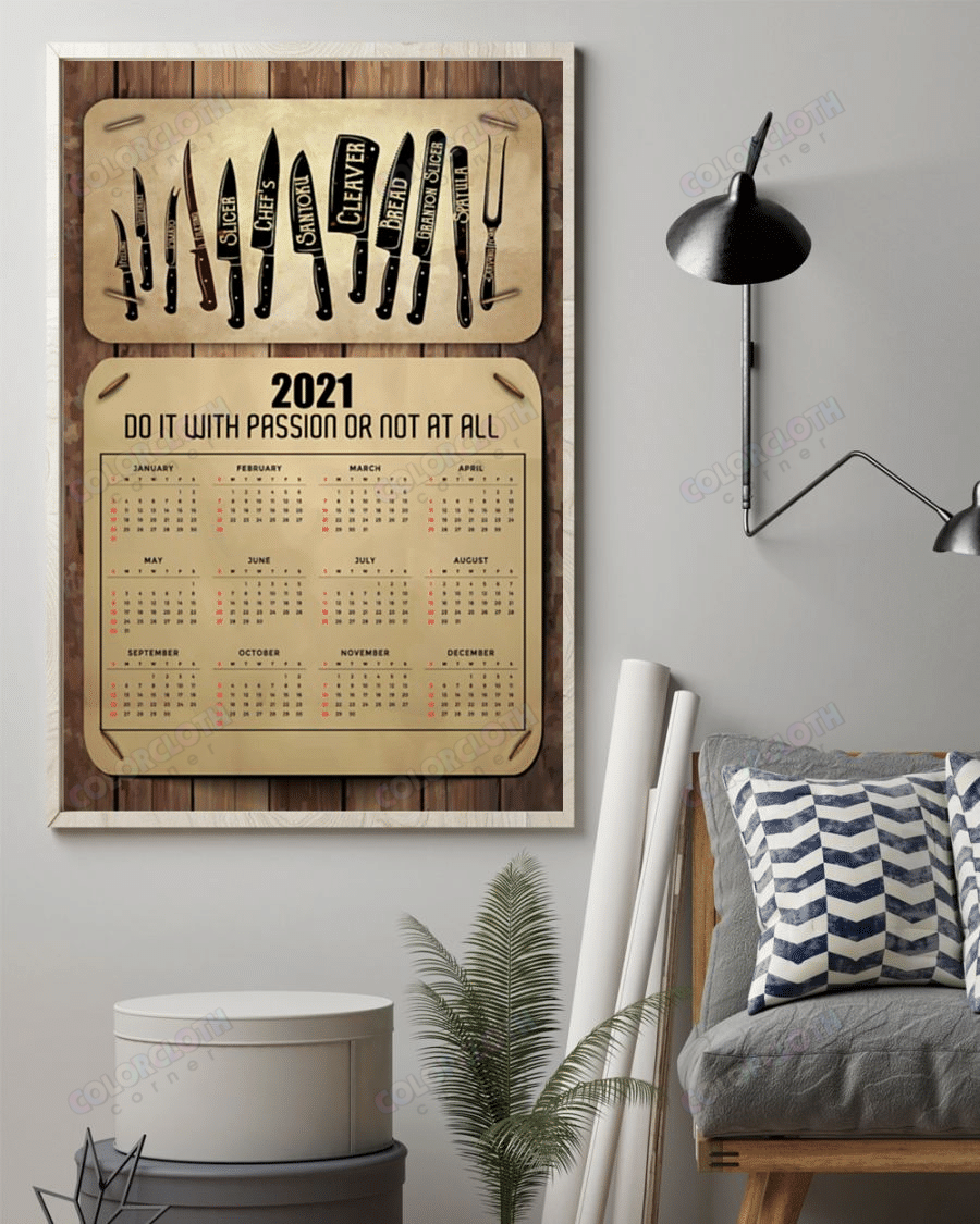 Chef Calendar 2021 Vertical Poster Tv304841 - Poster Art Design