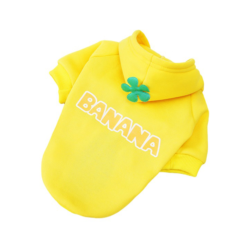 Cute Fruit Dog Hoodies for Small Dogs Winter Warn Dog Clothes Puppy Cat Coat French Bulldog Costume Chihuahua Yorkie Pug Outfits alx