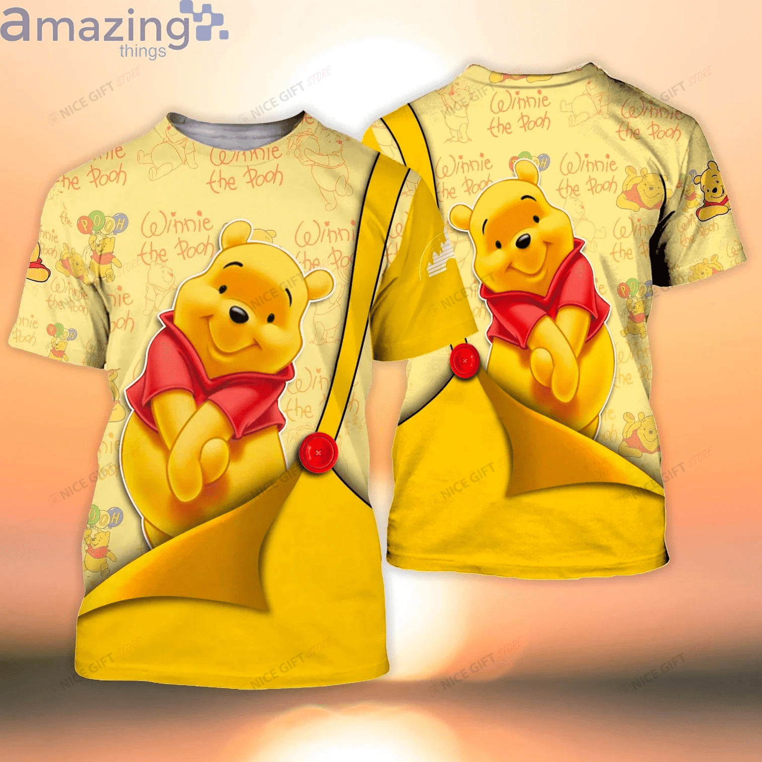 Winnie The Pooh 3D T-Shirt 3Ts-B0I0