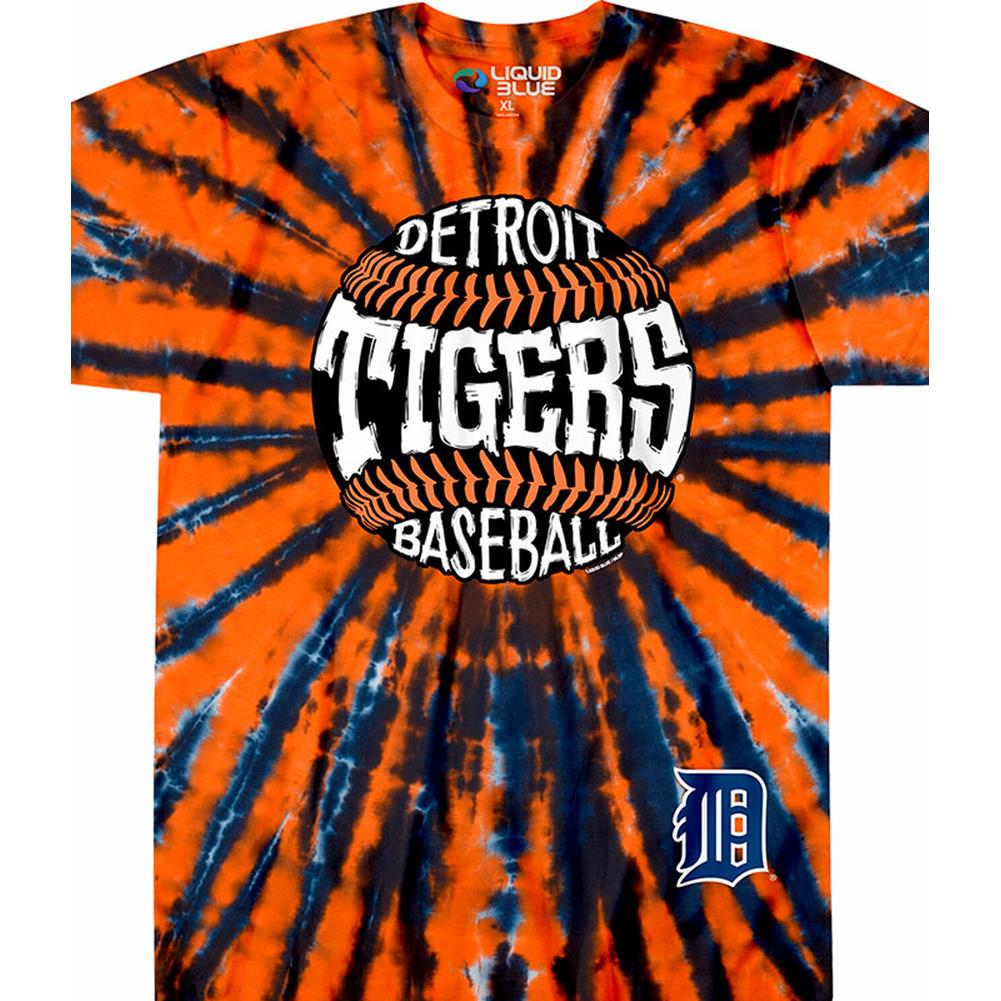 Detroit Tigers Burst Tie-Dye T-Shirt